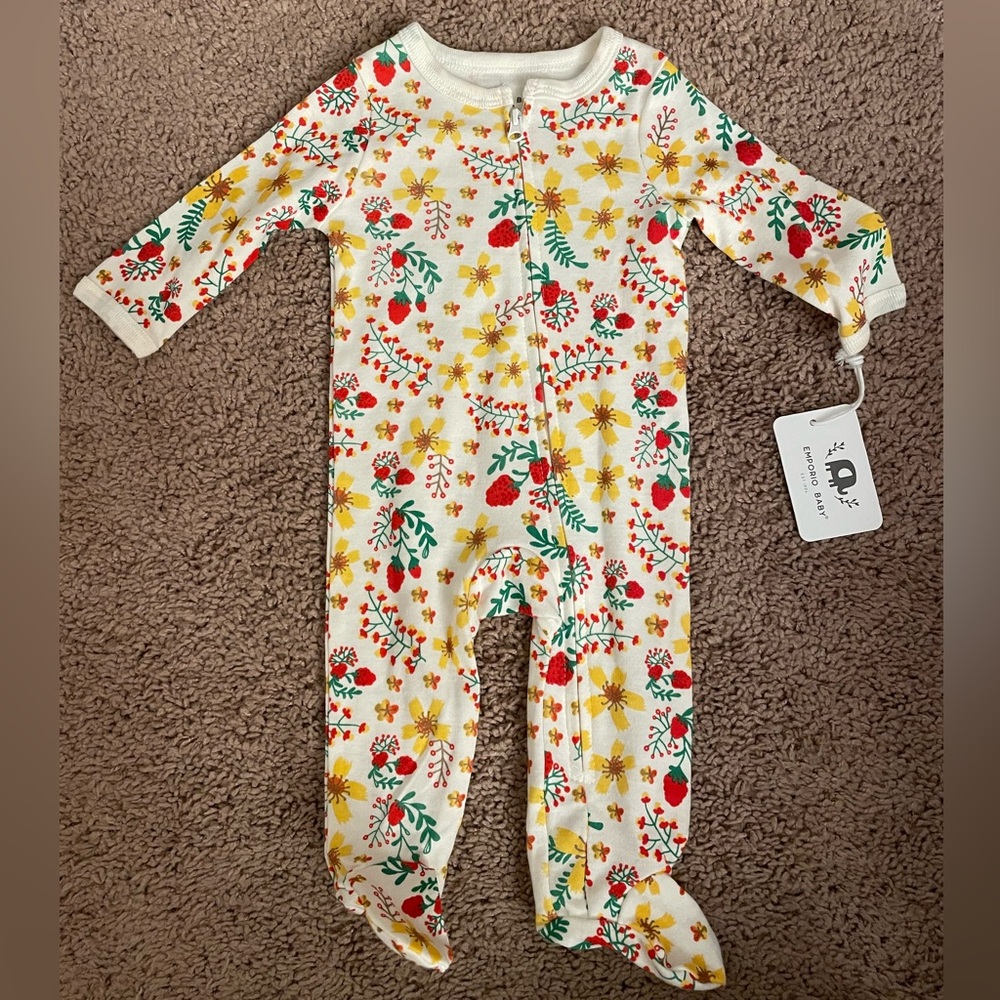 0-3 mo • Floral One Piece by Emporio Baby